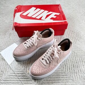 Nike Court Vision Alta LTR Women's 10 Pink Oxford Platform Sneakers Chunky Retro